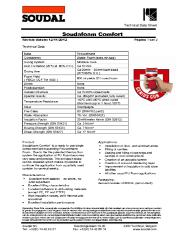 Soudal-Soudafoam-Comfort-B3-Data-Sheet